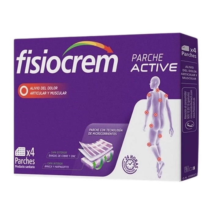 8470001996572 Fisiocrem Active Patch 4 Units - Image 1