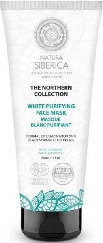 358x840-105 Natura Siberica White Purifying Face Mask 80ml - Image 1