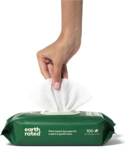 Earth Rated Dog Wipes Schoonmaakdoekjes Geurloos 100 doekjes - Image 6