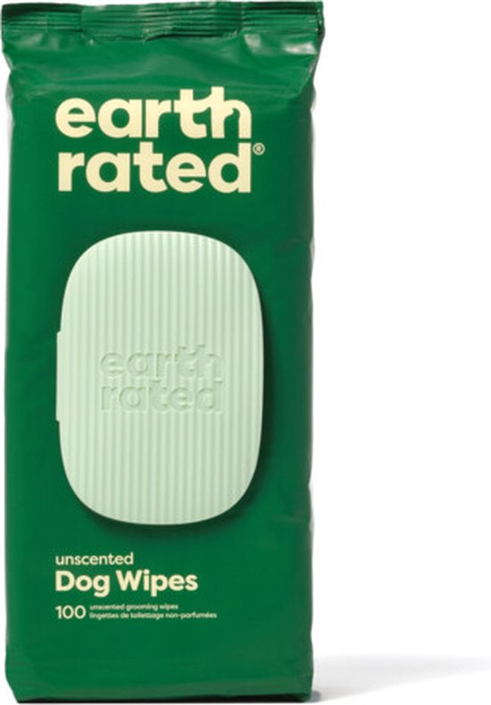 550x789-22 Earth Rated Dog Wipes Schoonmaakdoekjes Geurloos 100 doekjes - Image 1